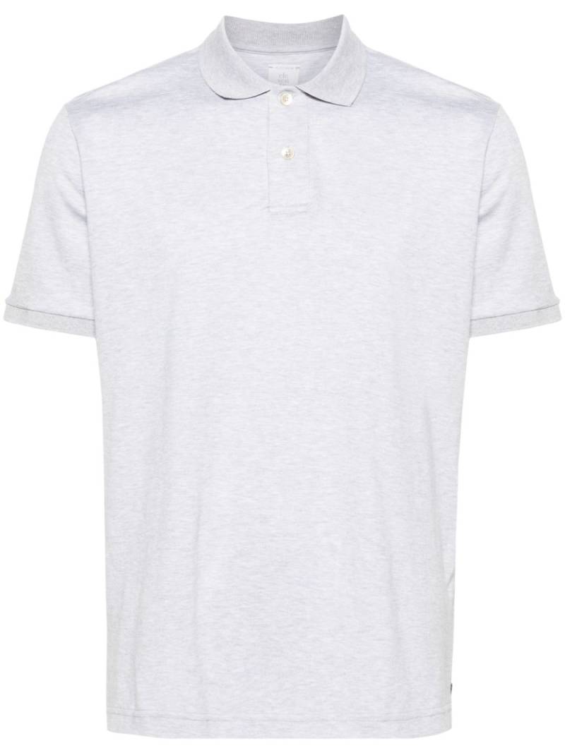 Eleventy mélange jersey polo shirt - Grey von Eleventy