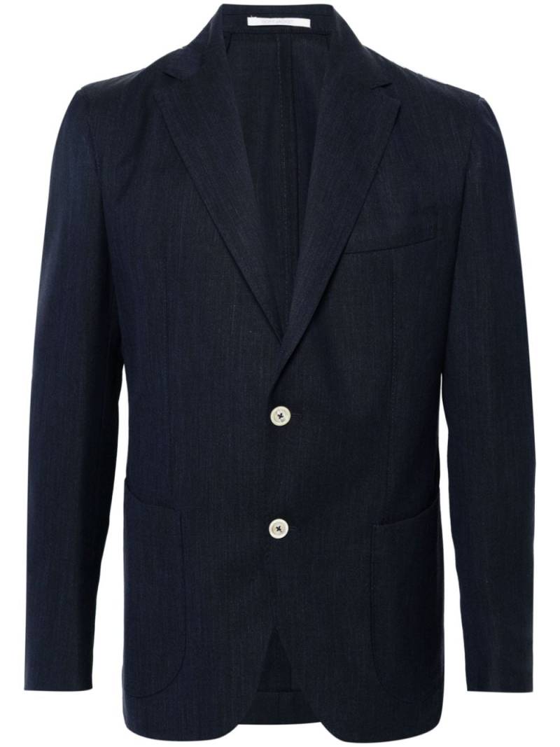 Eleventy mélange wool-blend blazer - Blue von Eleventy