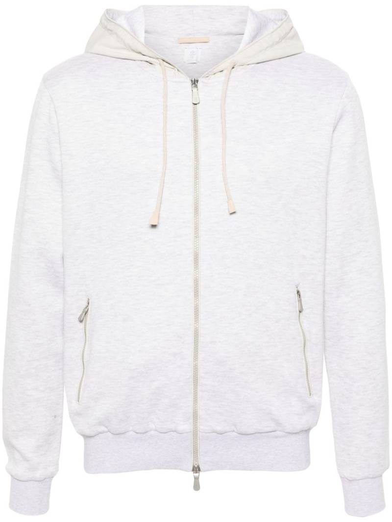 Eleventy mélange zip-up hoodie - Grey von Eleventy