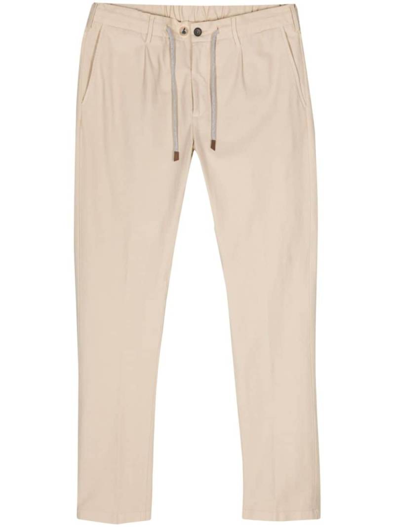 Eleventy mid-rise tapered trousers - Neutrals von Eleventy