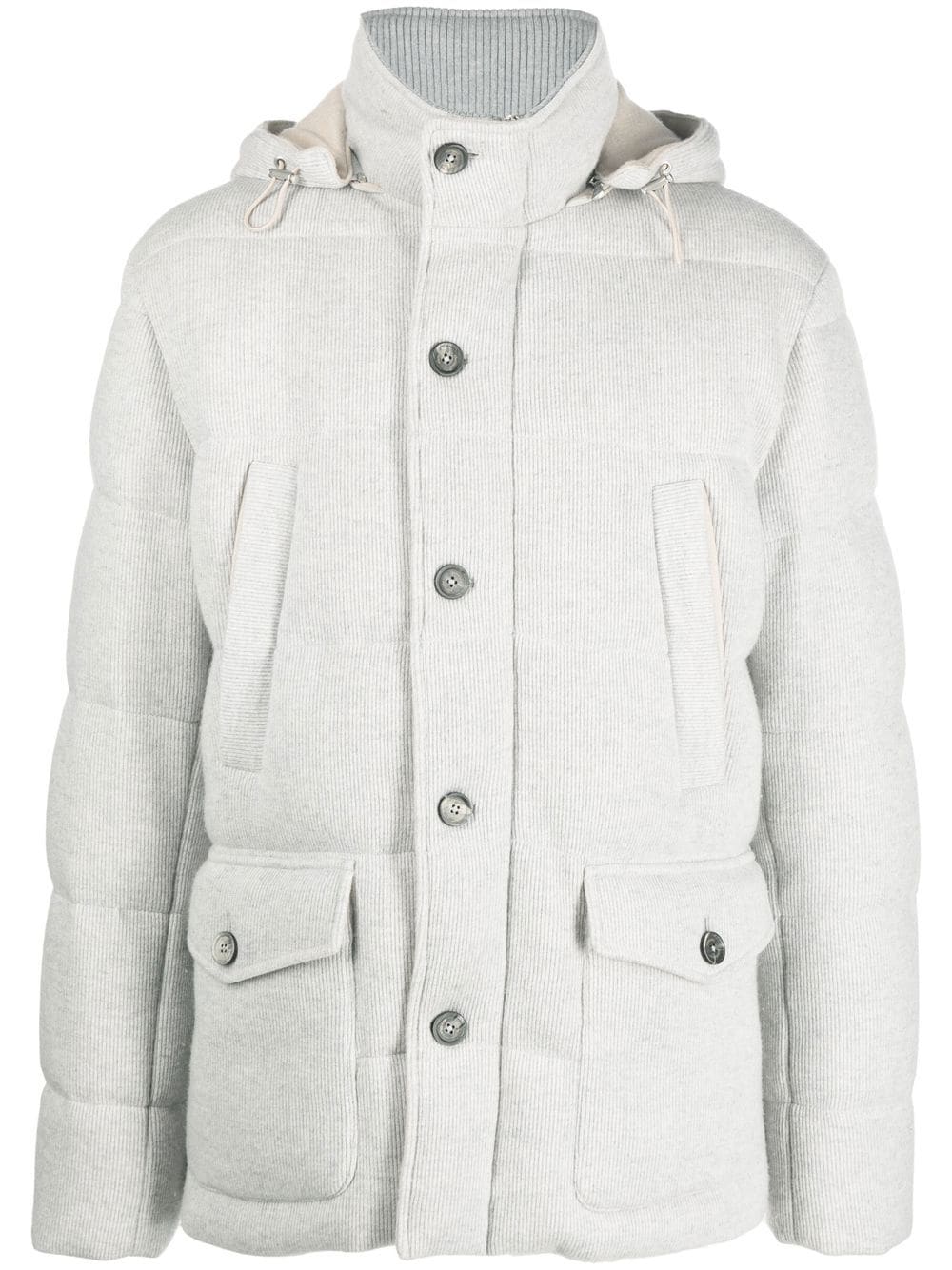 Eleventy padded hooded jacket - Grey von Eleventy