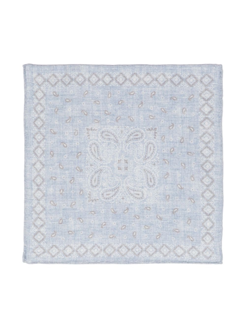 Eleventy paisley-print handkerchief - Blue von Eleventy