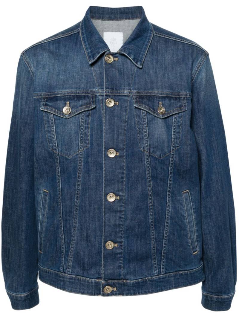 Eleventy panelled denim jacket - Blue von Eleventy