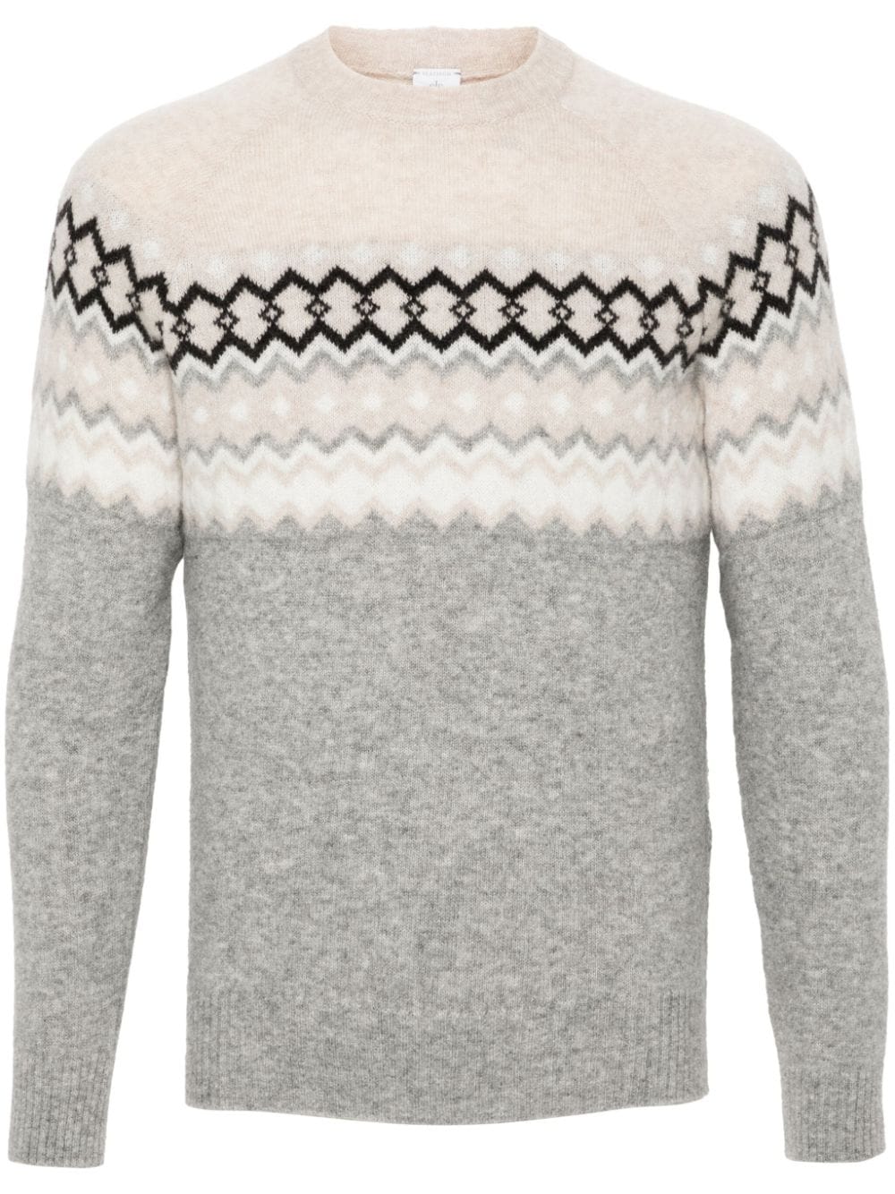 Eleventy patterned jacquard sweater - Grey von Eleventy