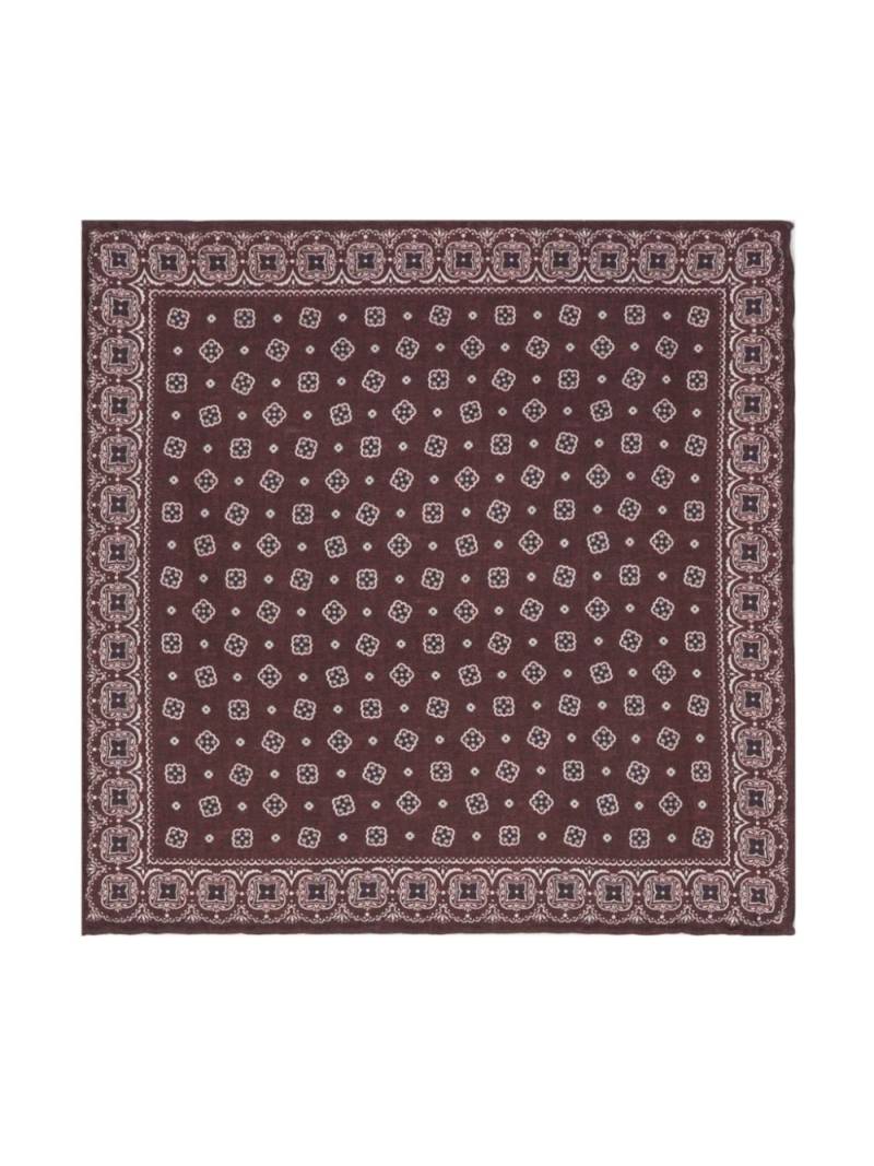 Eleventy patterned pocket scarf - Red von Eleventy