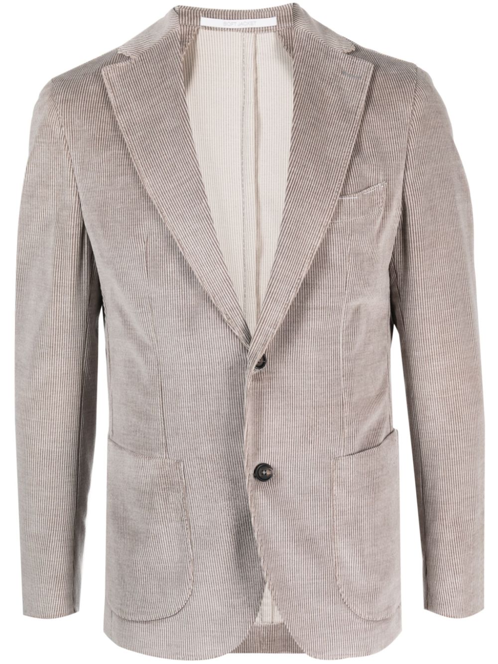 Eleventy peak-lapels single-breasted blazer - Neutrals von Eleventy