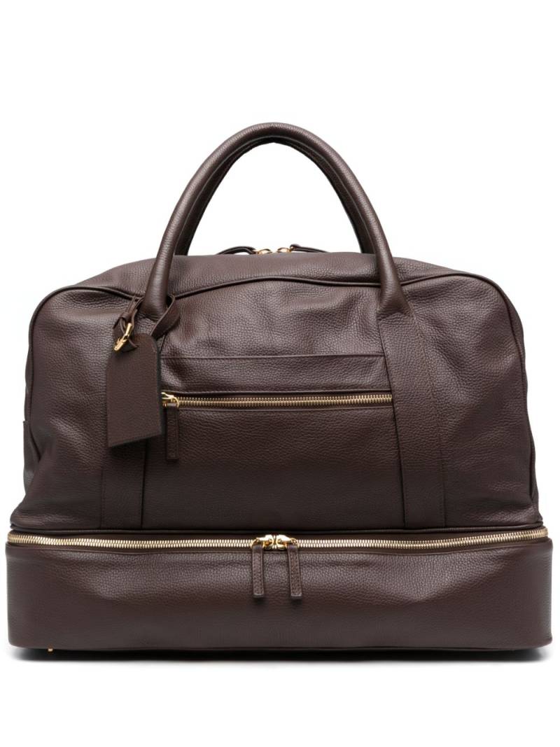 Eleventy pebbled leather holdall - Brown von Eleventy