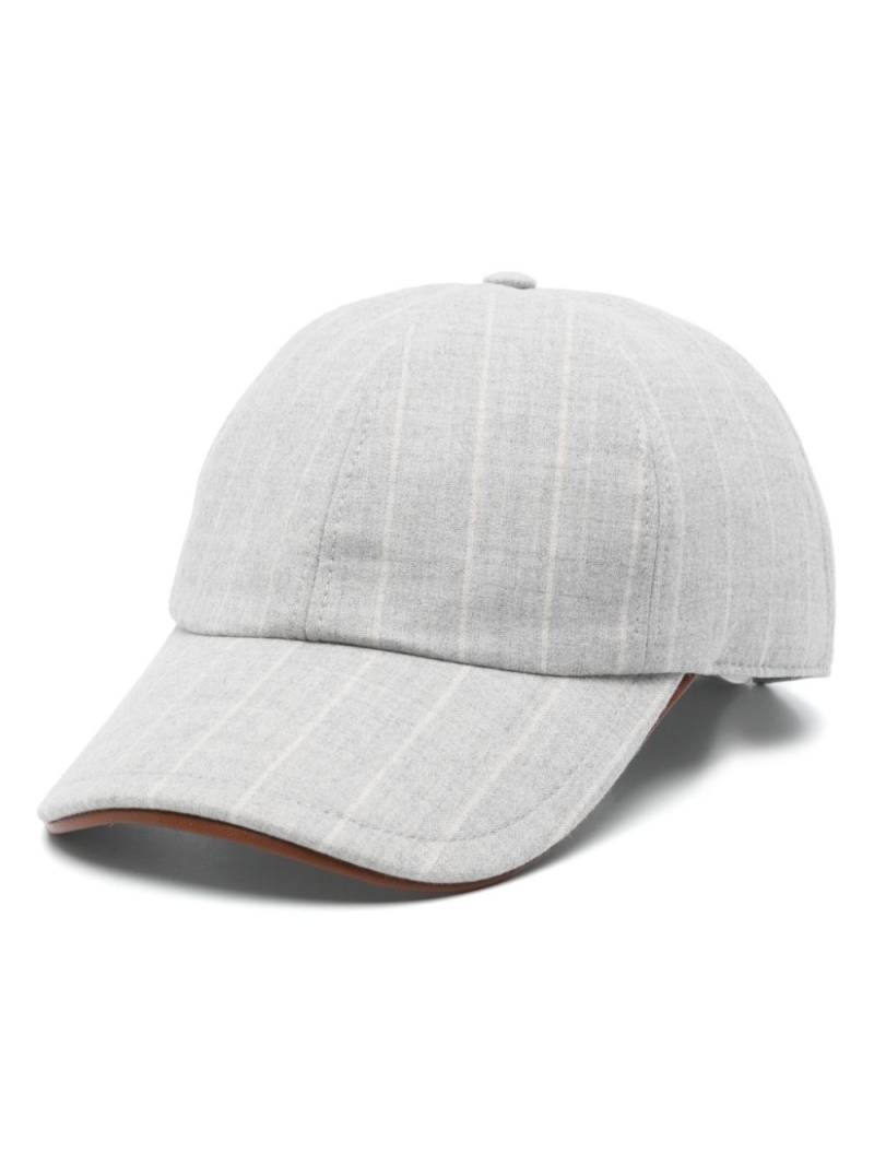 Eleventy pinstripe baseball cap - Grey von Eleventy