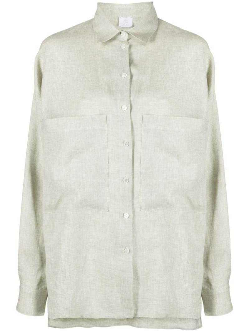 Eleventy plain linen shirt - Green von Eleventy