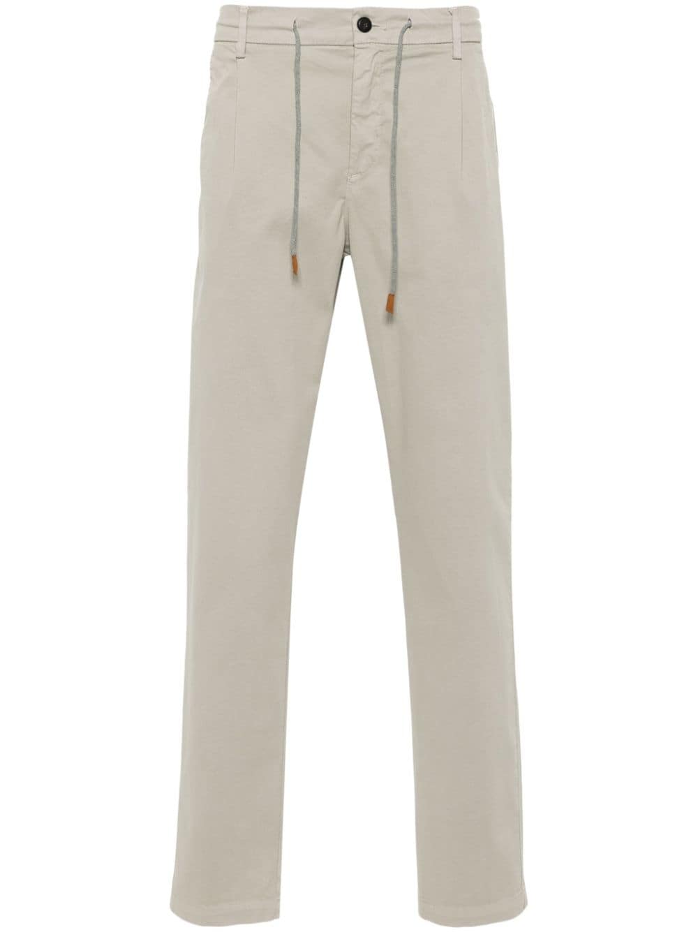 Eleventy pleat-detail tapered trousers - Grey von Eleventy