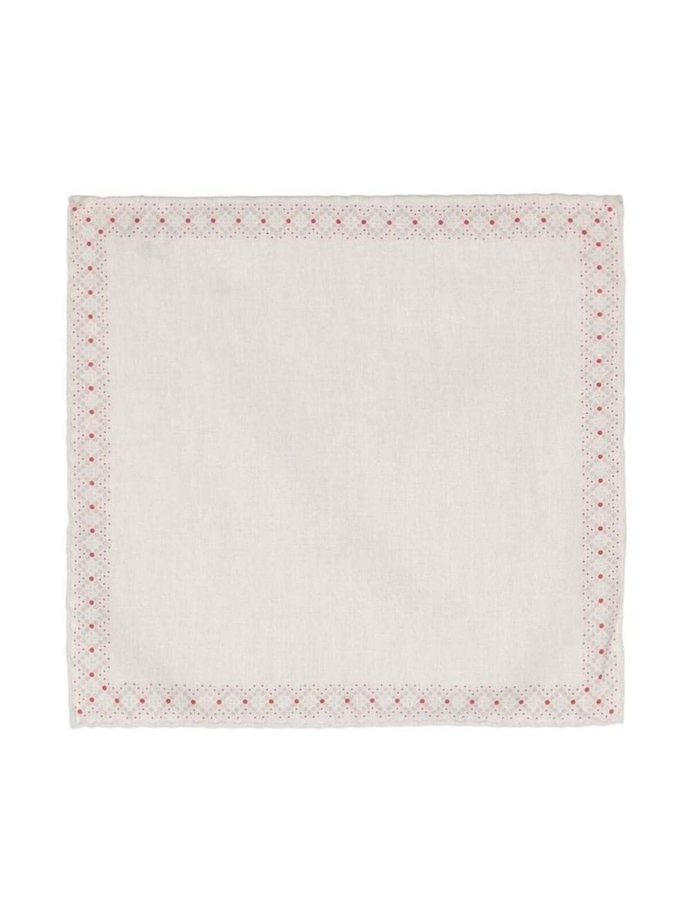 Eleventy polka-dot cotton-wool scarf - Neutrals von Eleventy