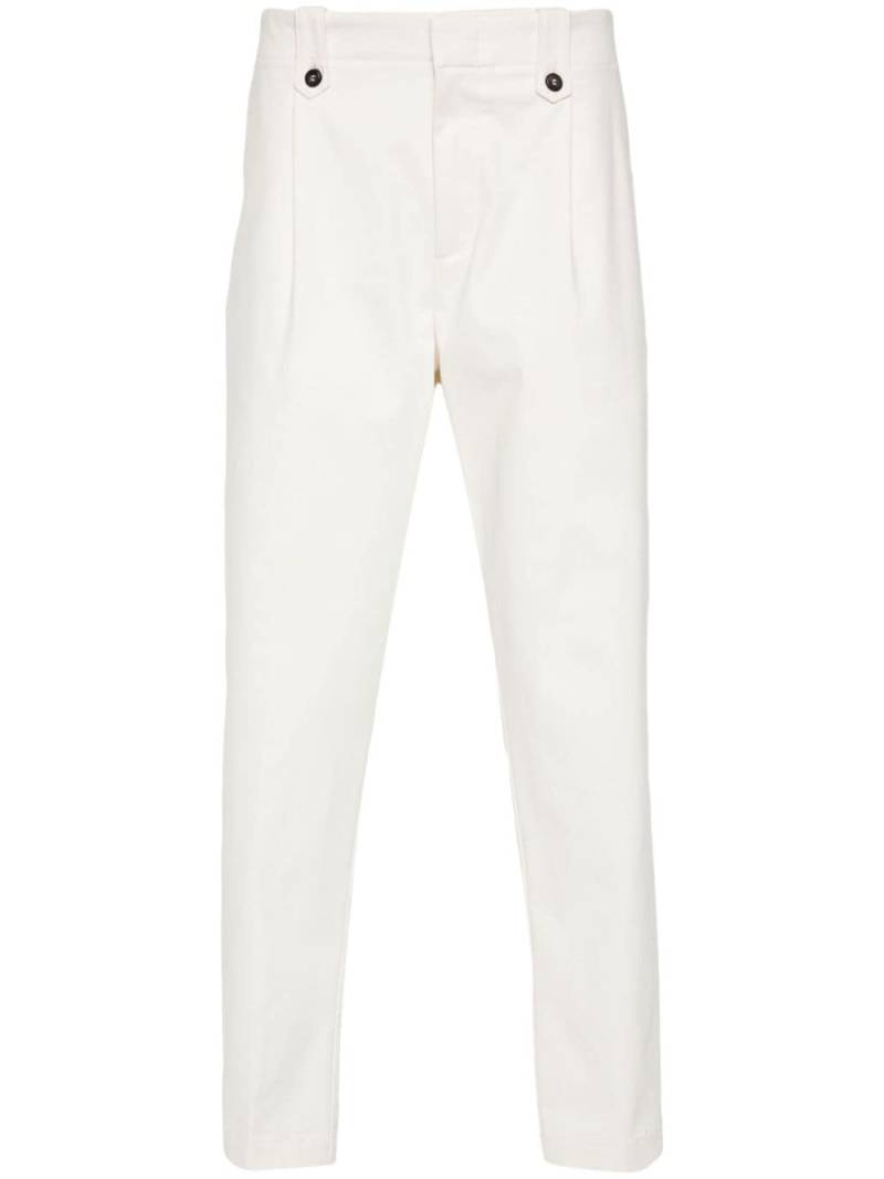 Eleventy pressed-crease straigh-leg trousers - White von Eleventy