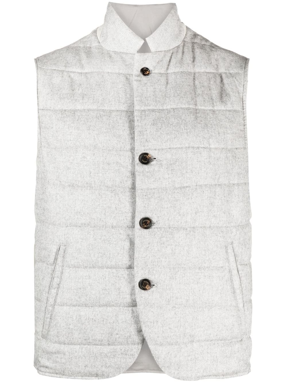 Eleventy reversible padded gilet - Grey von Eleventy