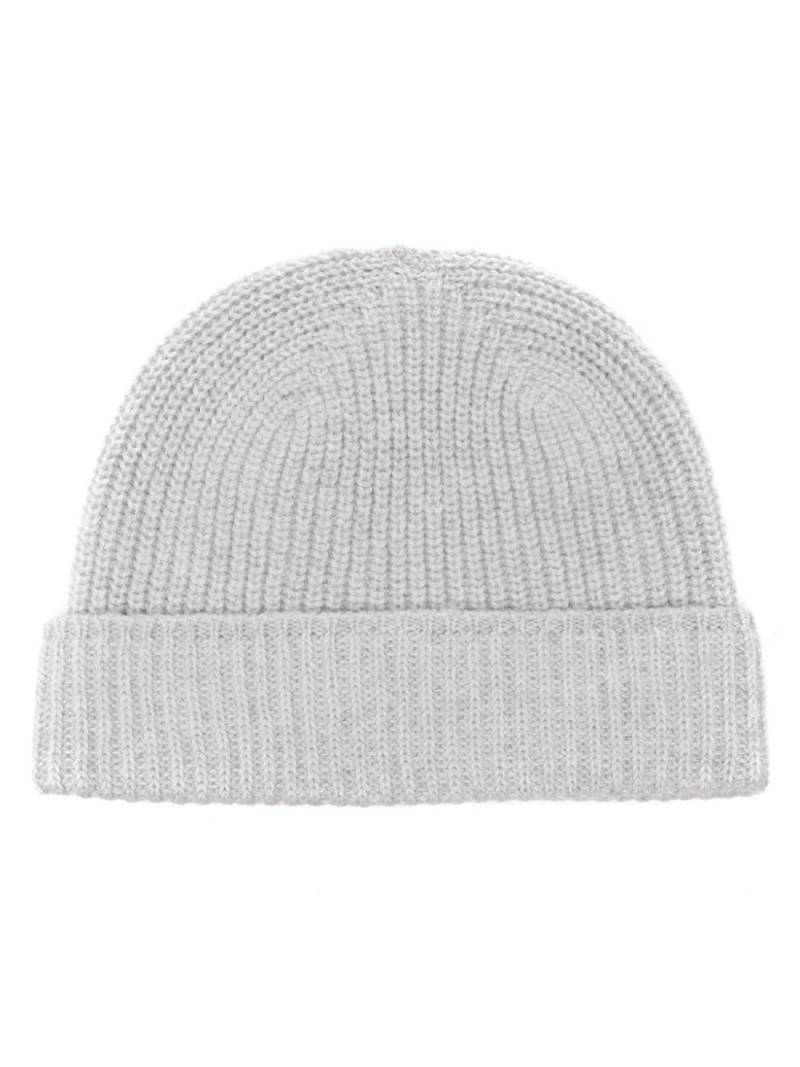 Eleventy ribbed-knit beanie - Grey von Eleventy