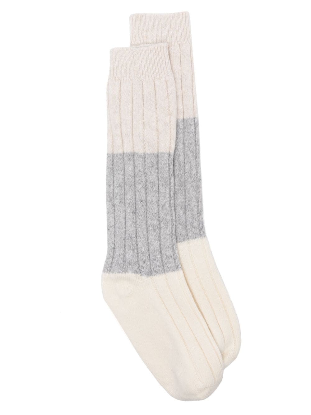 Eleventy ribbed socks - White von Eleventy