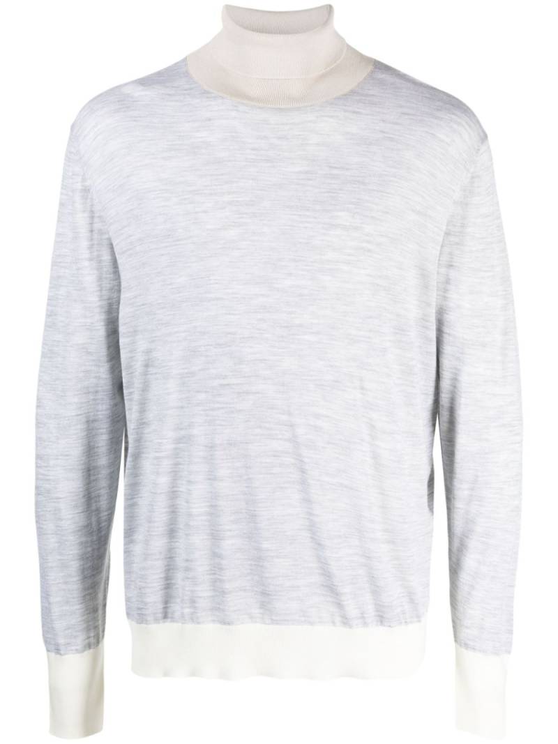 Eleventy roll-neck wool jumper - Grey von Eleventy