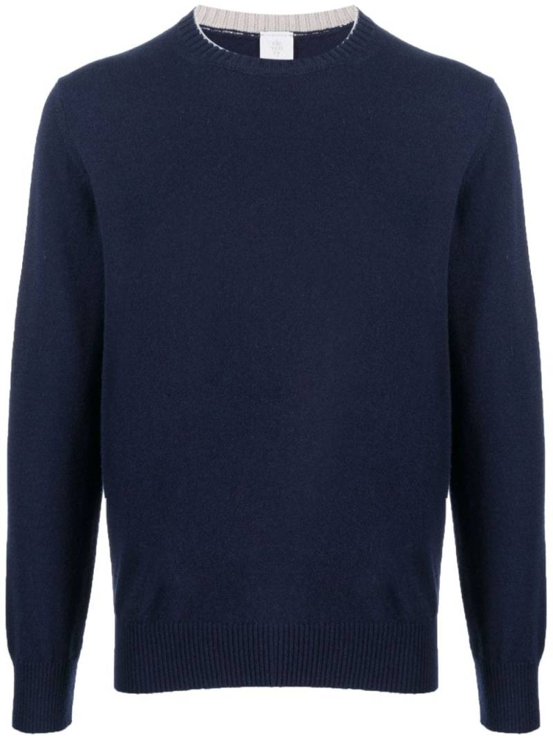 Eleventy round-neck cashmere jumper - Blue von Eleventy