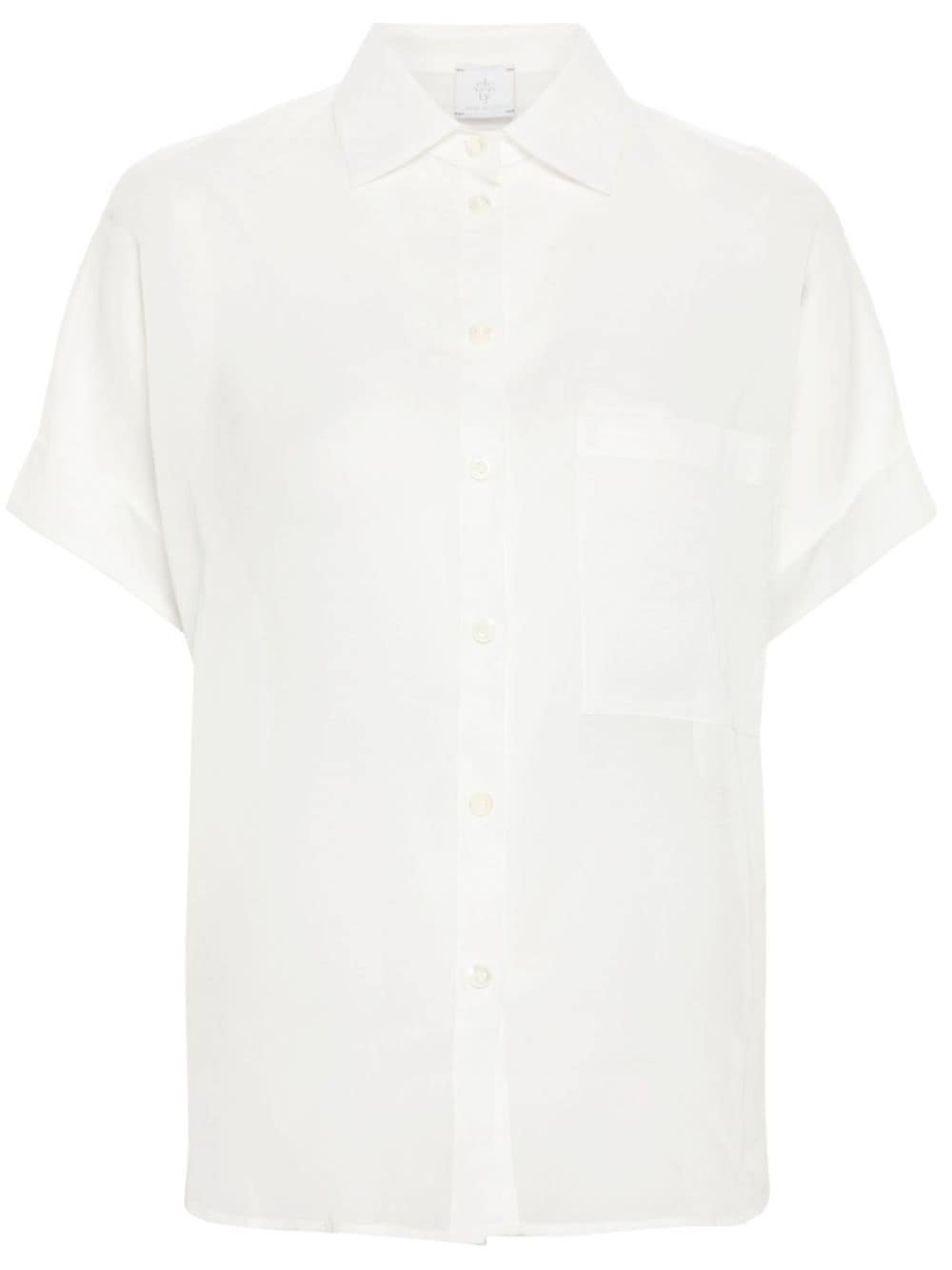 Eleventy semi-sheer cotton shirt - White von Eleventy