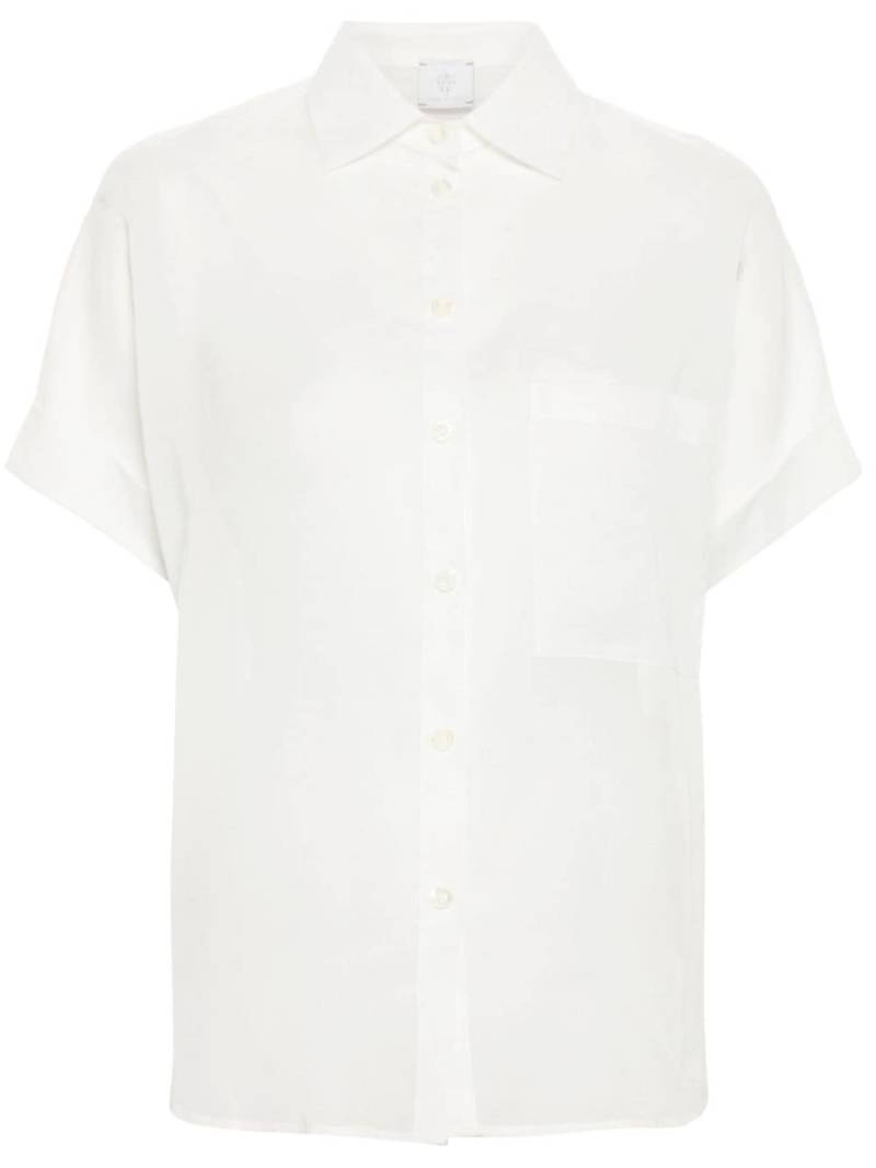 Eleventy semi-sheer cotton shirt - White von Eleventy