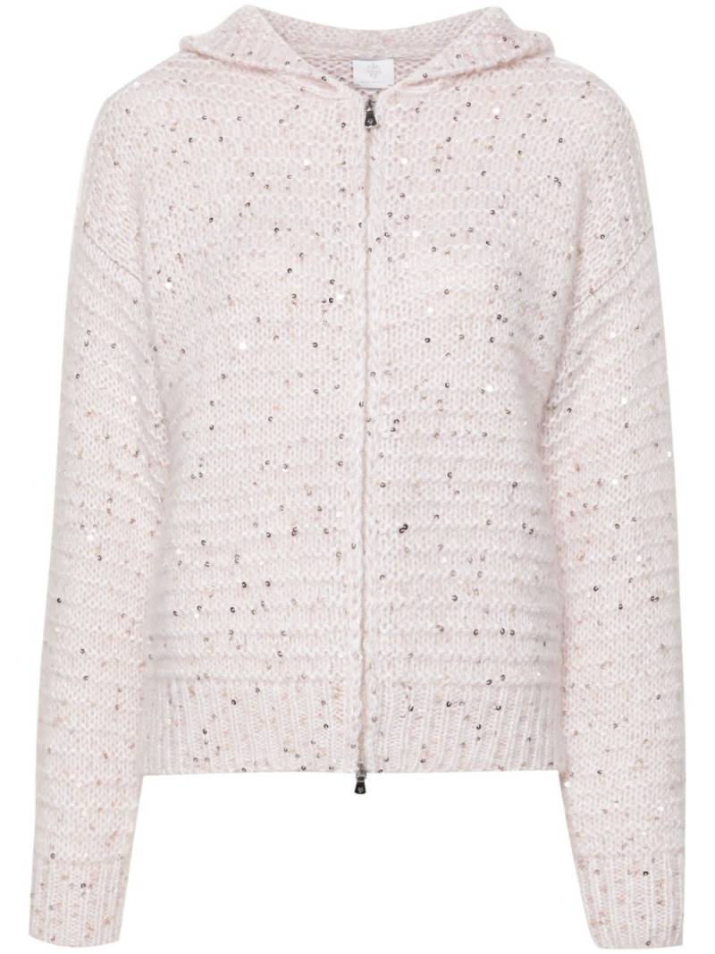 Eleventy sequin-embellished cardigan - Neutrals von Eleventy