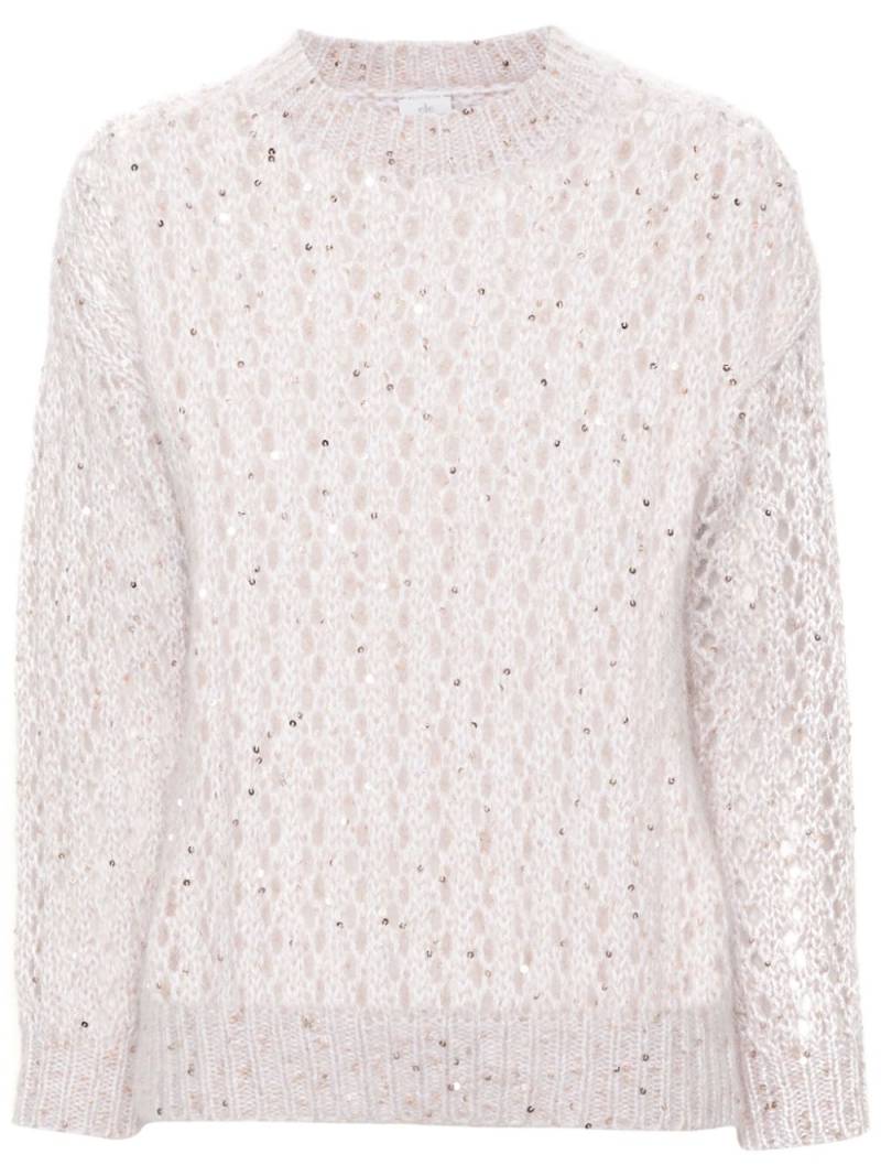 Eleventy sequin-emebellished sweater - Neutrals von Eleventy