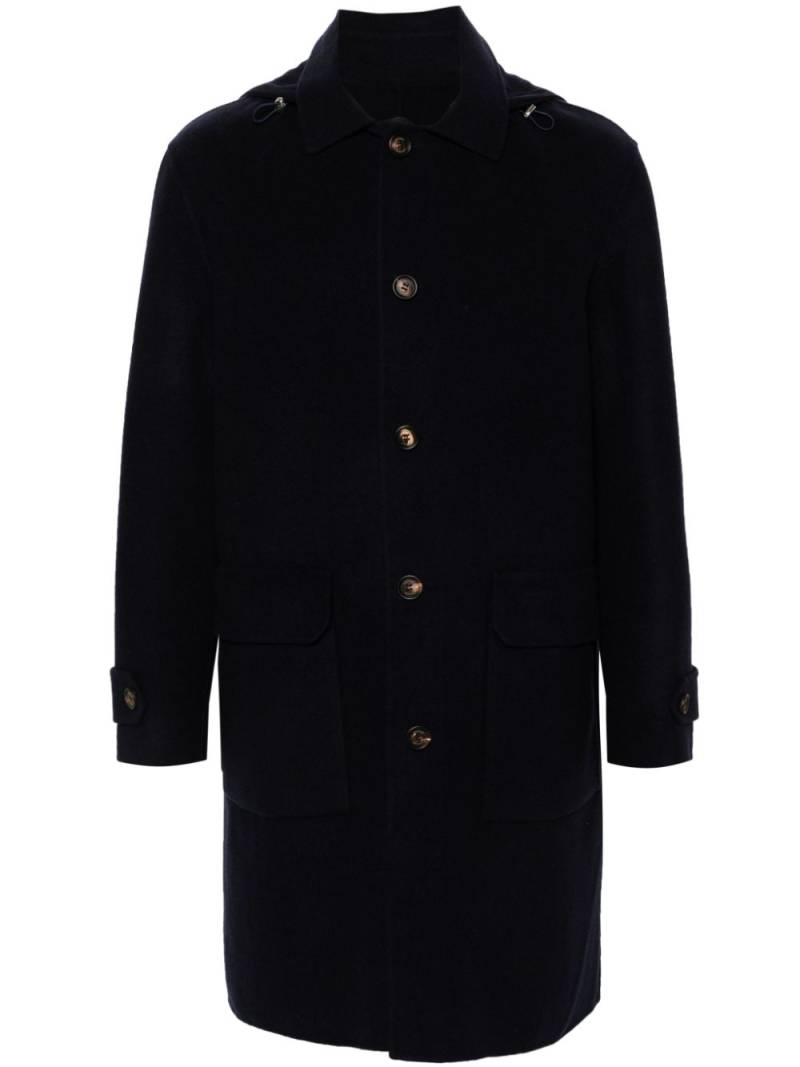 Eleventy single-breasted coat - Blue von Eleventy