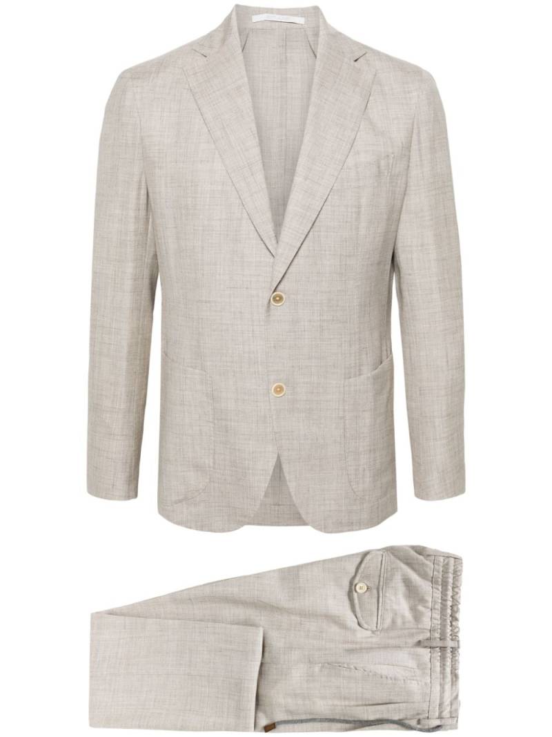 Eleventy single-breasted wool blend suit - Neutrals von Eleventy