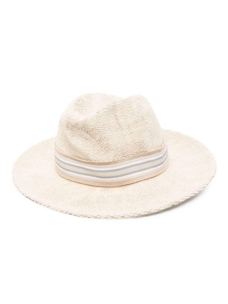 Eleventy strap-detailing sun hat - Neutrals von Eleventy