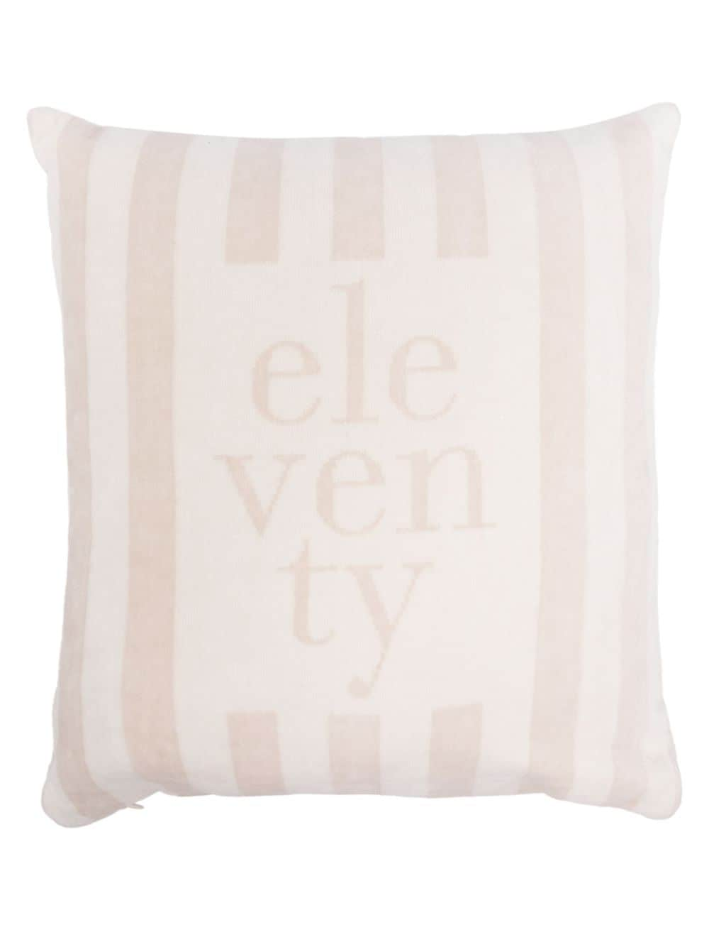 Eleventy striped cotton beach pillow - Neutrals von Eleventy