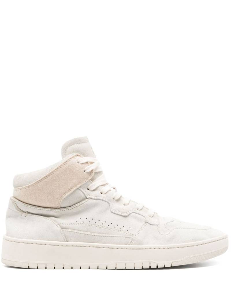 Eleventy suede hi-top sneakers - Neutrals von Eleventy