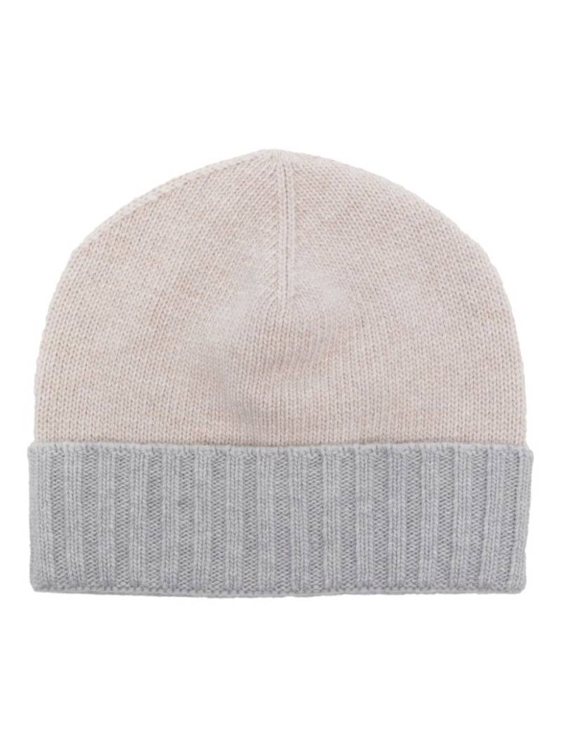 Eleventy two-tone beanie hat - Pink von Eleventy