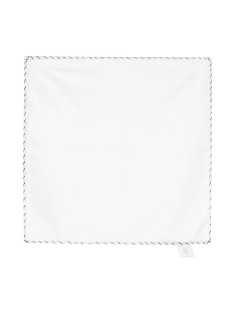 Eleventy whipstitch pocket scarf - White von Eleventy