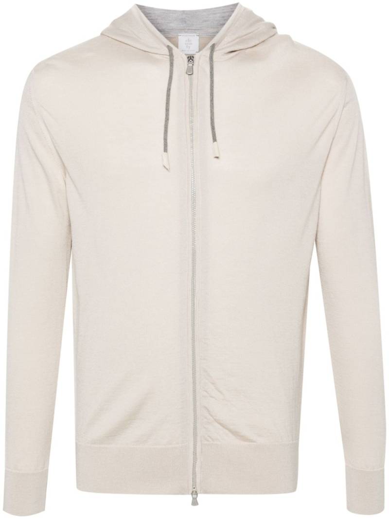 Eleventy zip-up hoodie - Neutrals von Eleventy