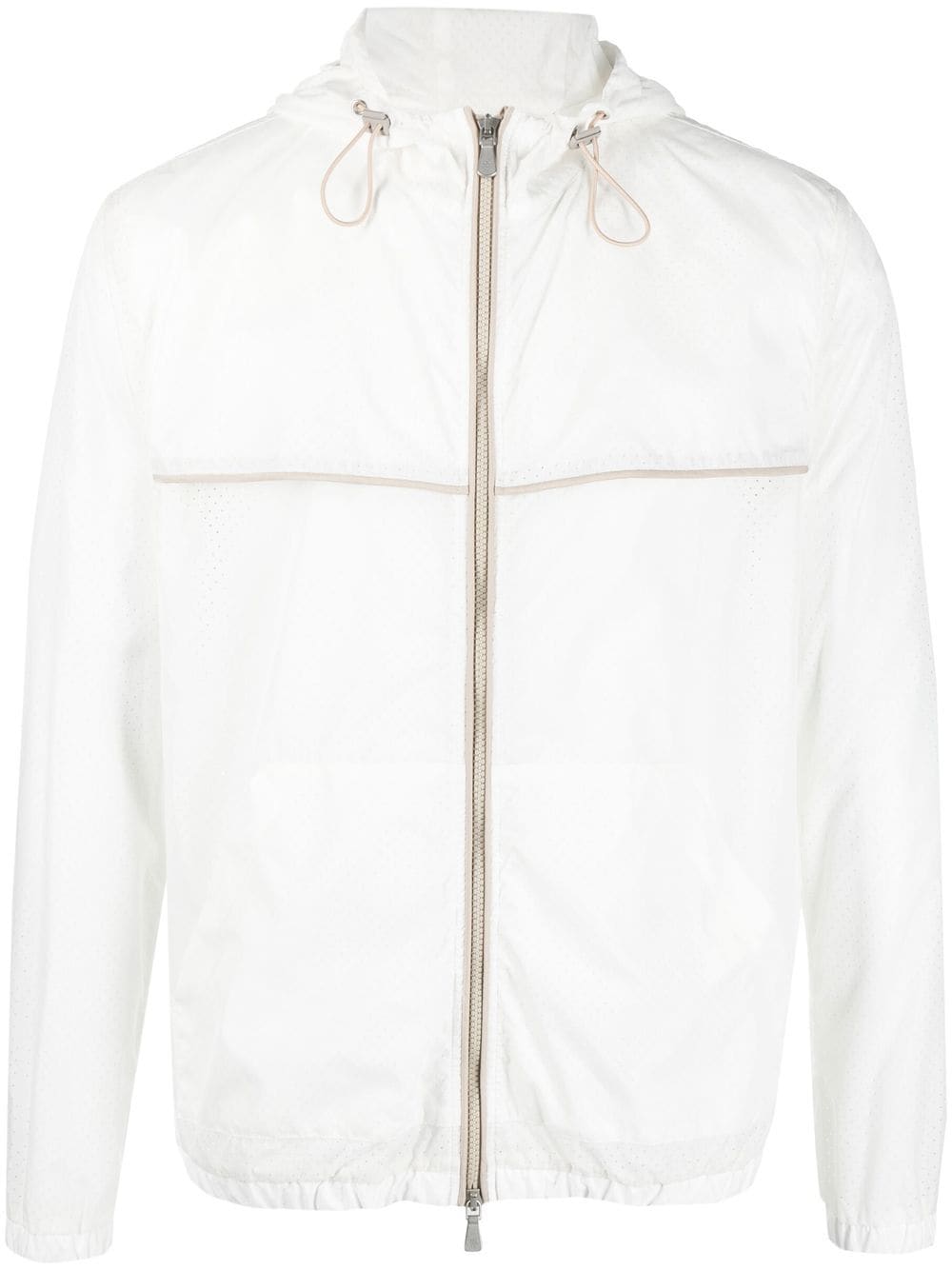 Eleventy zip-up lightweight jacket - White von Eleventy