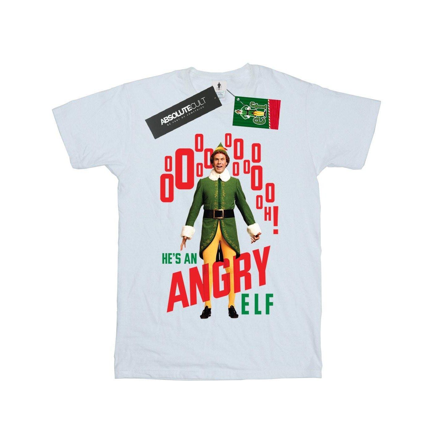 Angry Tshirt Jungen Weiss 128 von Elf