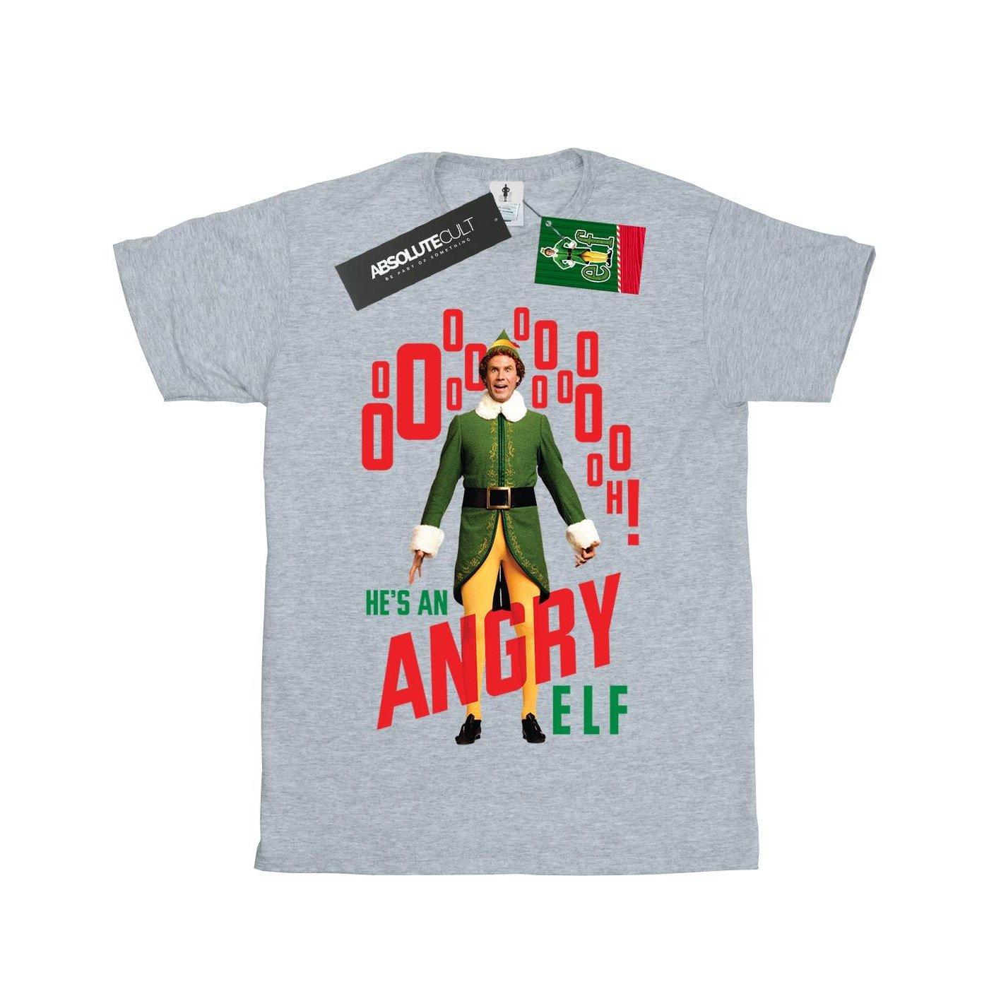 Angry Tshirt Mädchen Grau 128 von Elf