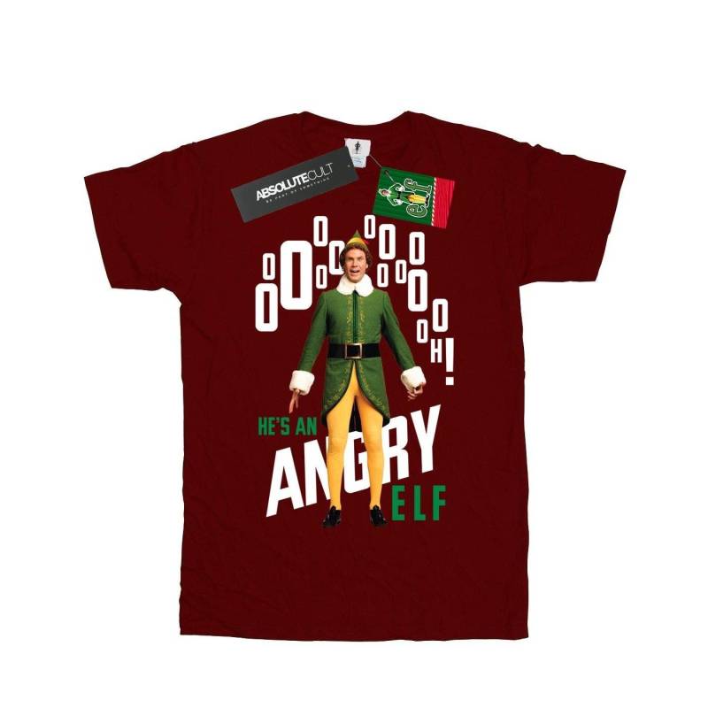 Angry Tshirt Mädchen Weinrot 128 von Elf