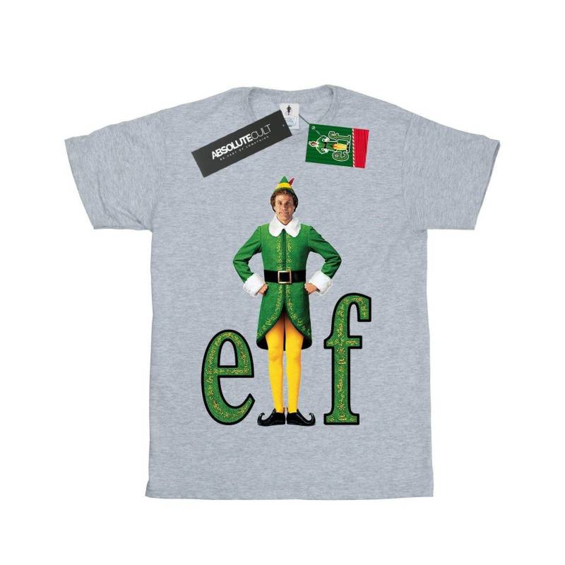 Buddy Logo Tshirt Jungen Grau 140/146 von Elf