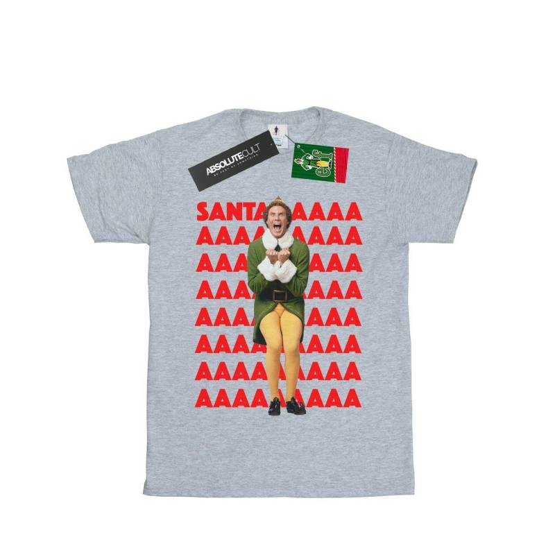 Buddy Santa Scream Tshirt Jungen Grau 128 von Elf