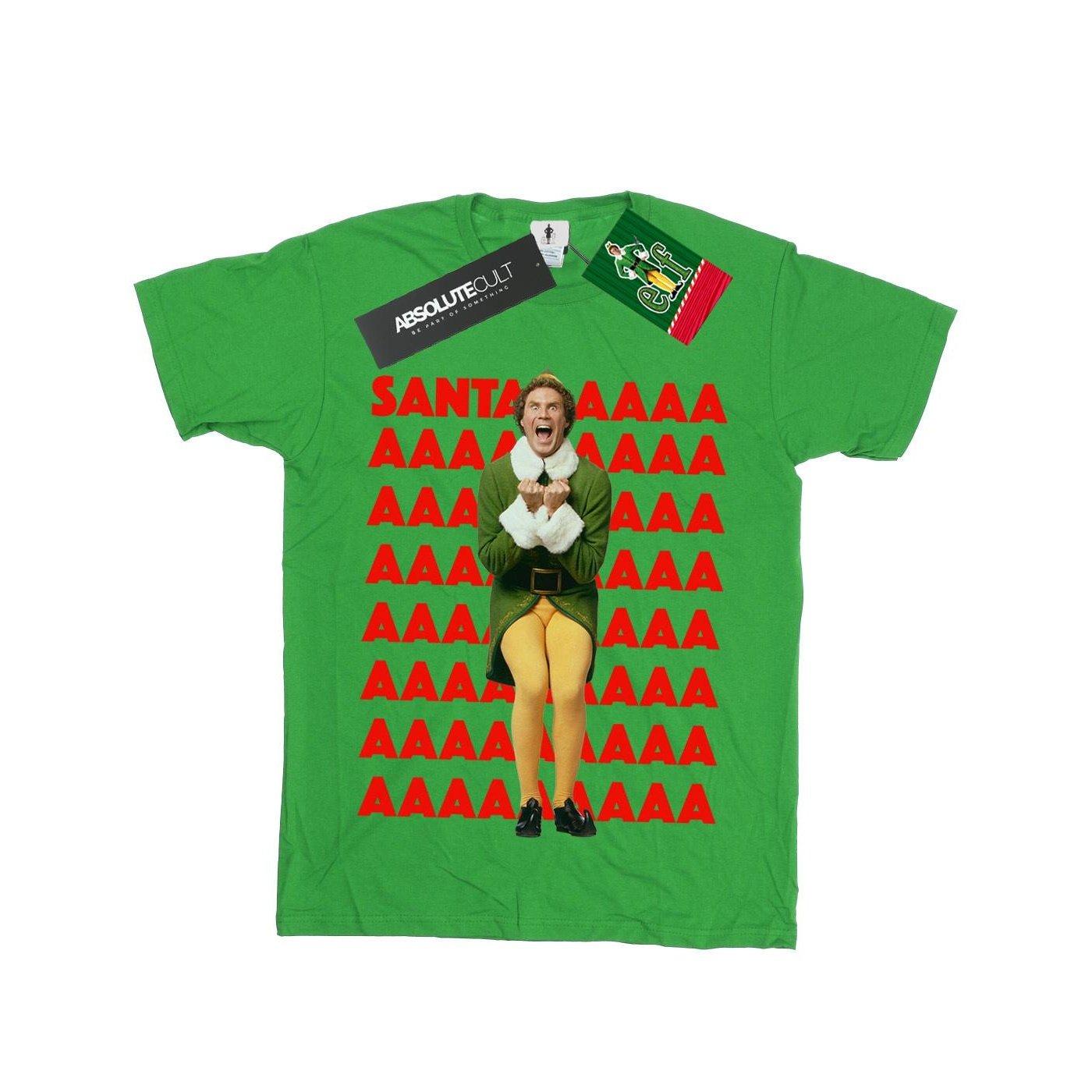 Buddy Santa Scream Tshirt Jungen Grün 128 von Elf