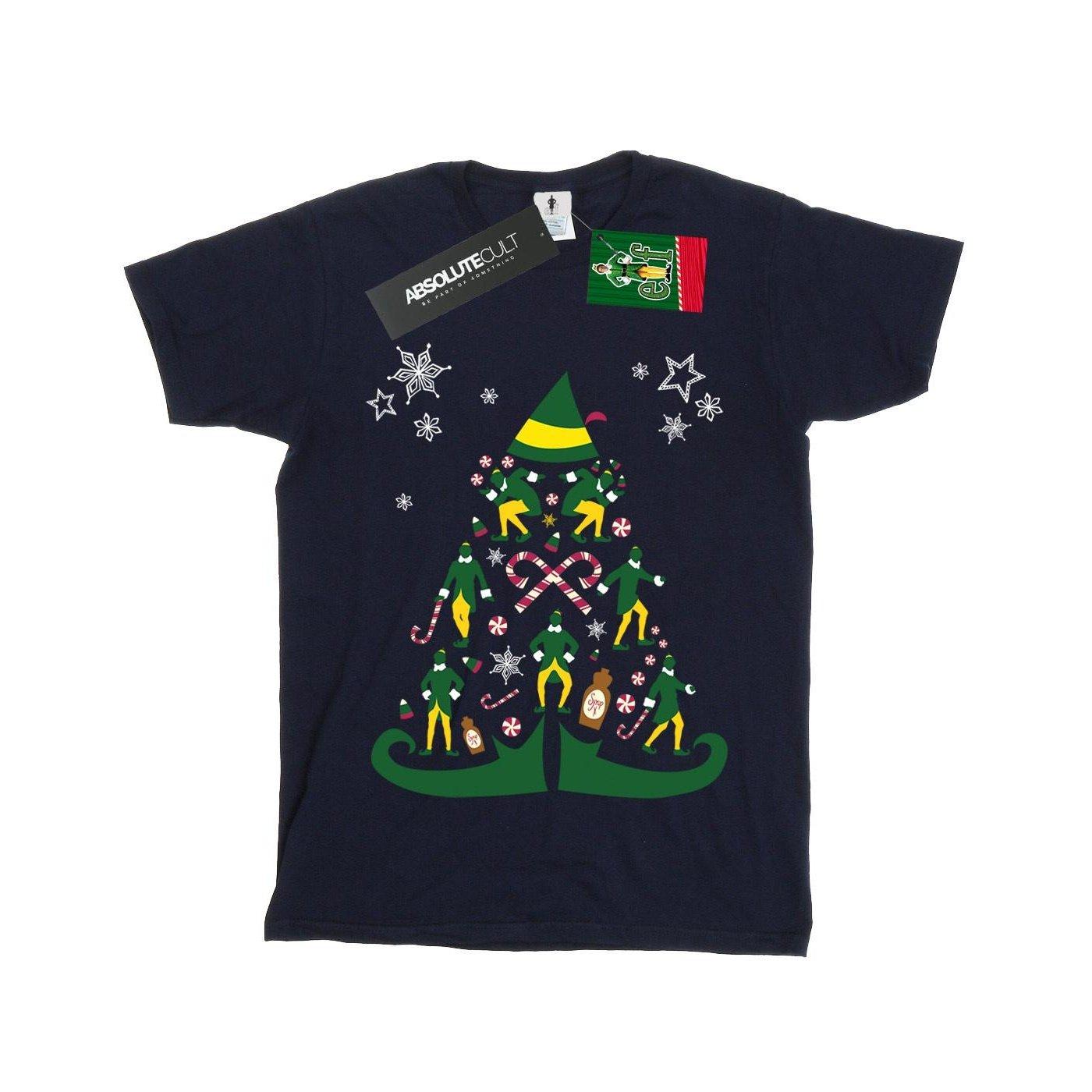 Christmas Tree Tshirt Jungen Marine 152-158 von Elf