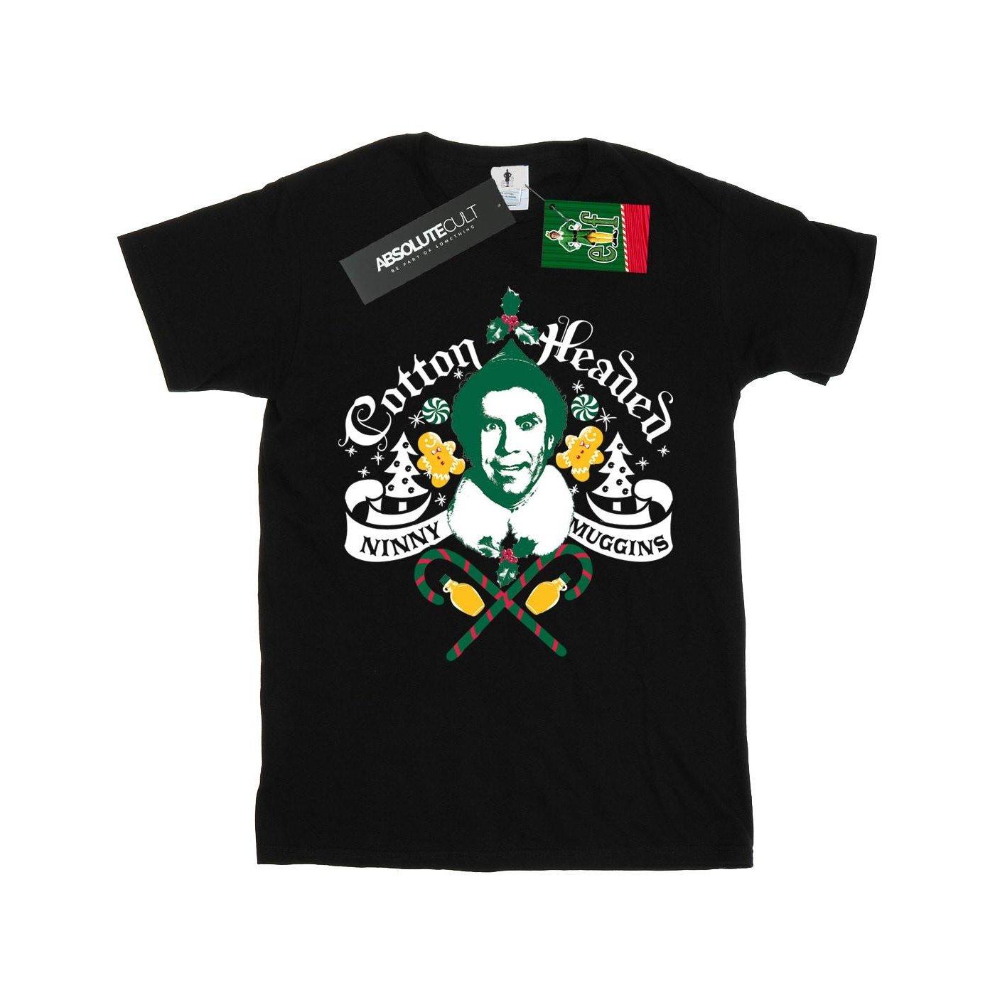 Cotton Headed Ninny Muggins Tshirt Mädchen Schwarz 128 von Elf