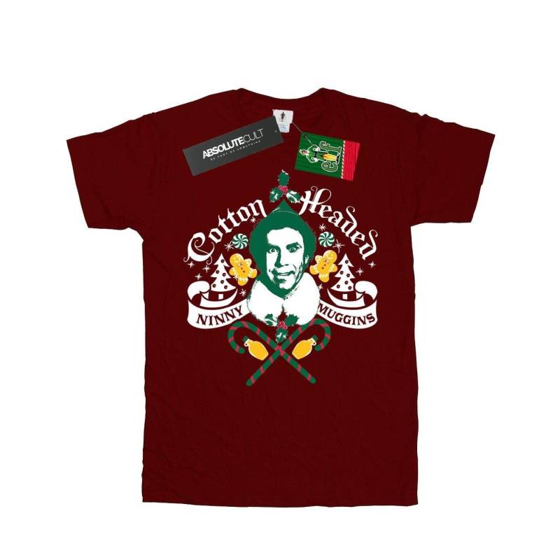 Cotton Headed Ninny Muggins Tshirt Mädchen Weinrot 116 von Elf