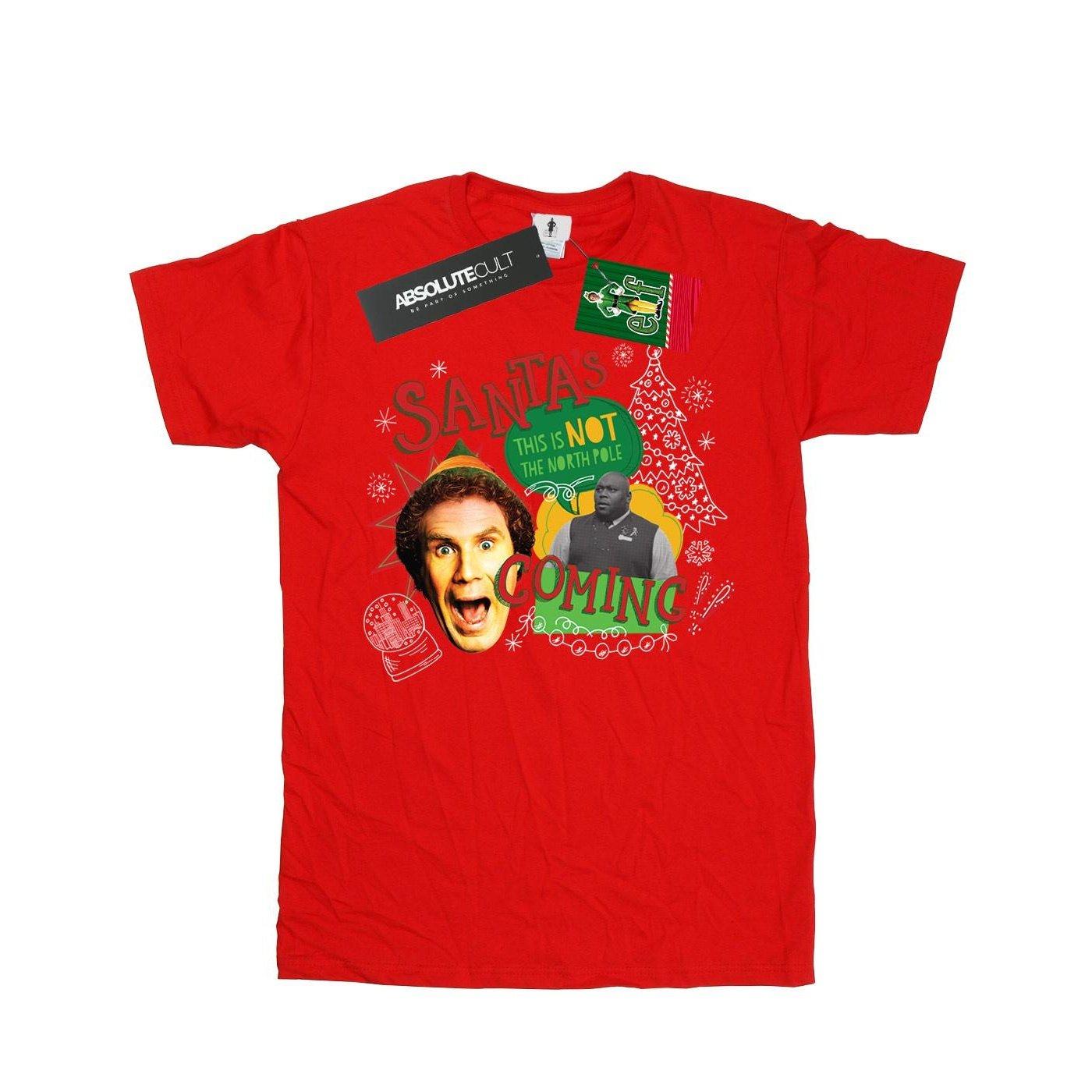 North Pole Tshirt Mädchen Rot Bunt 152-158 von Elf