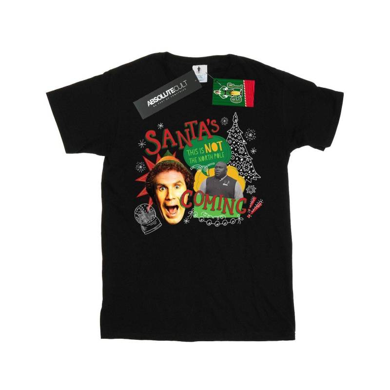 North Pole Tshirt Mädchen Schwarz 140/146 von Elf