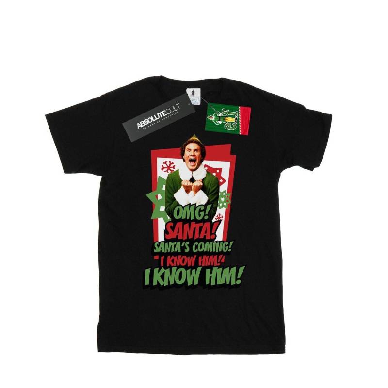 Elf - OMG Santa TShirt, 152-158, Schwarz von Elf