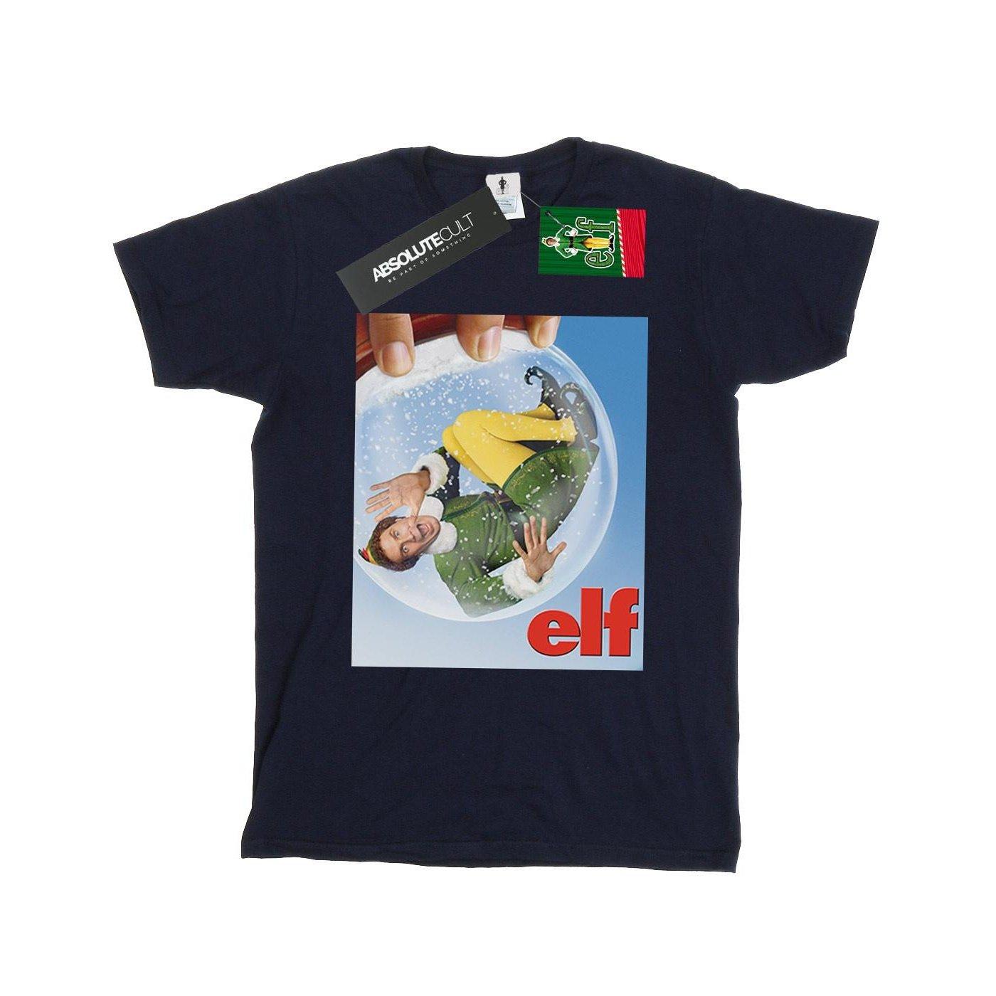 Snow Globe Poster Tshirt Mädchen Marine 152-158 von Elf