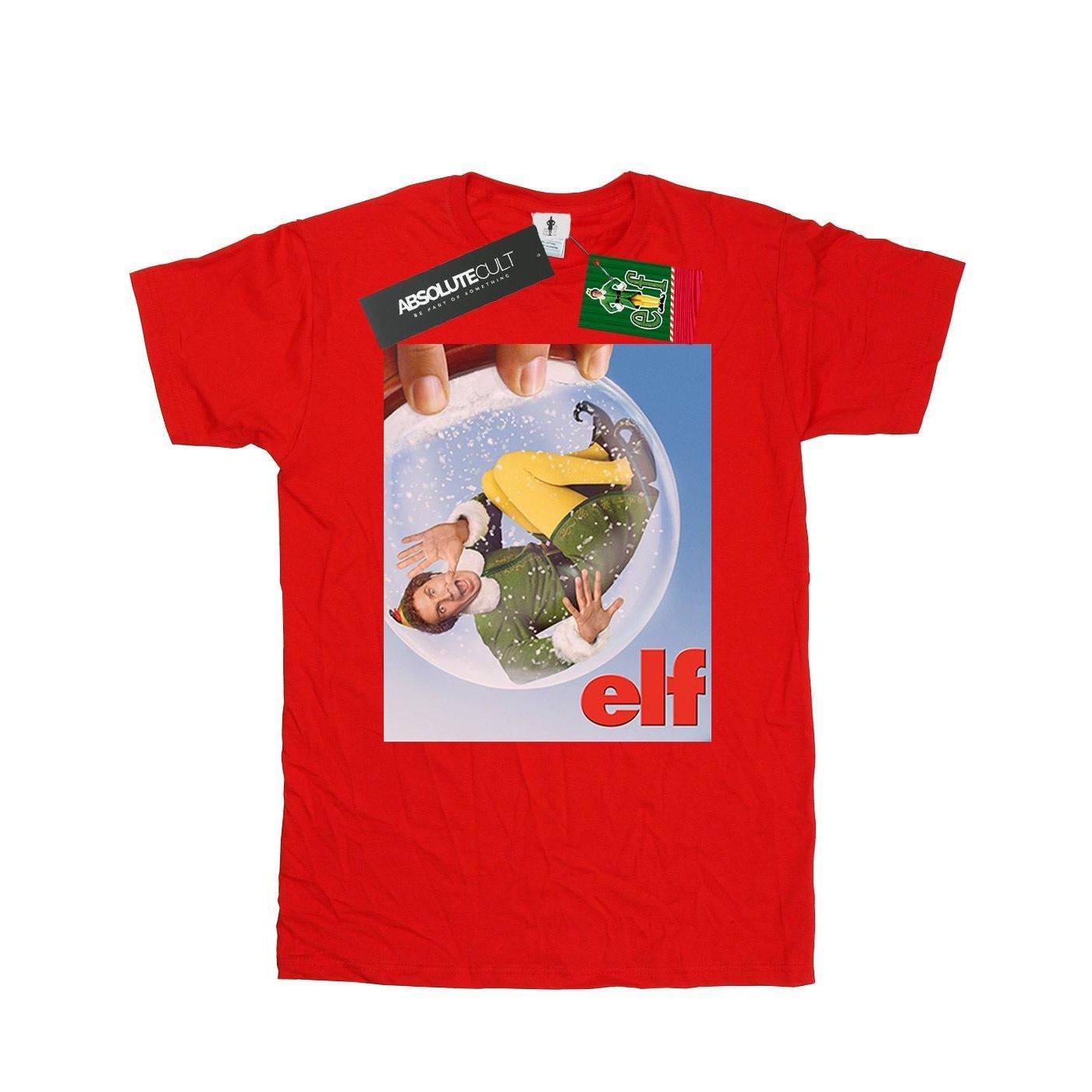 Snow Globe Poster Tshirt Mädchen Rot Bunt 128 von Elf