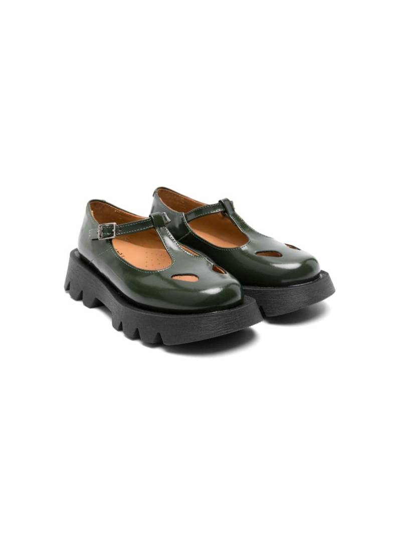 Eli1957 cut-out chunky leather loafers - Green von Eli1957