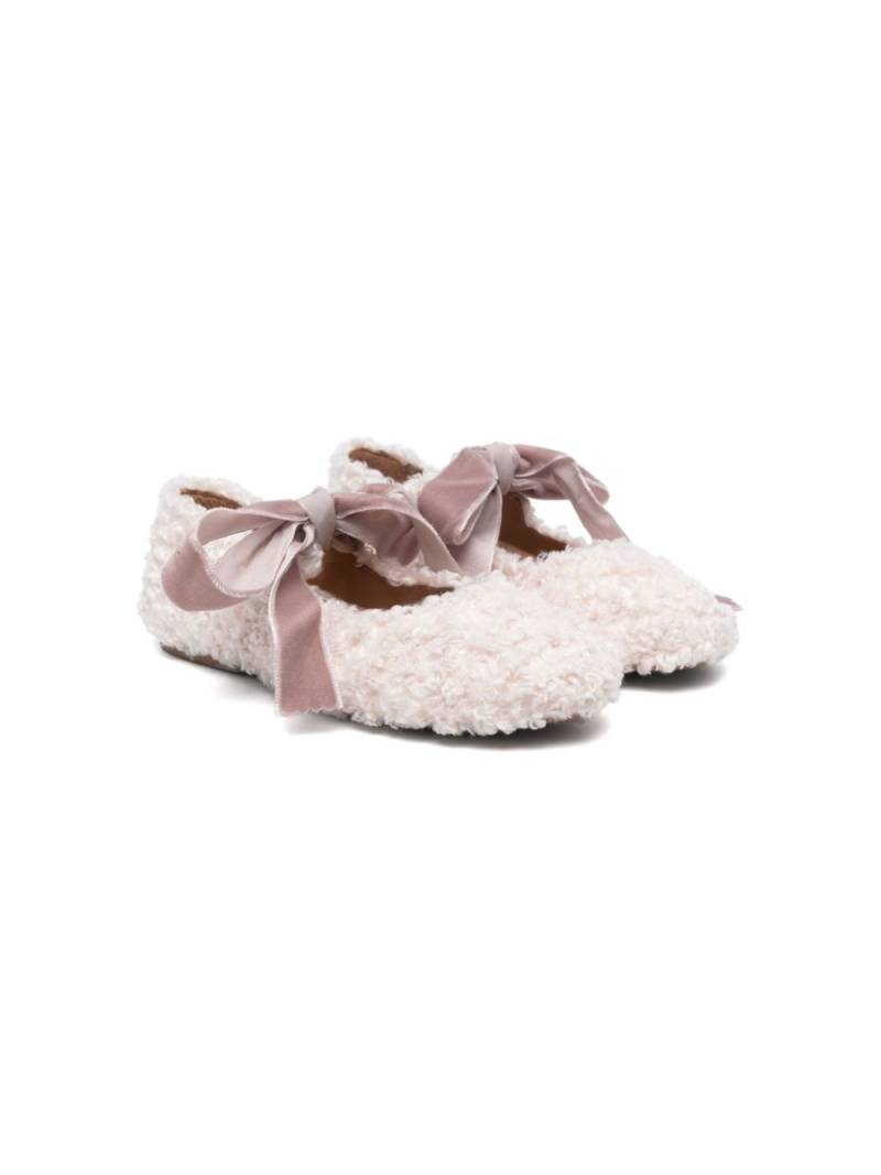 Eli1957 textured ballerina shoes - White von Eli1957